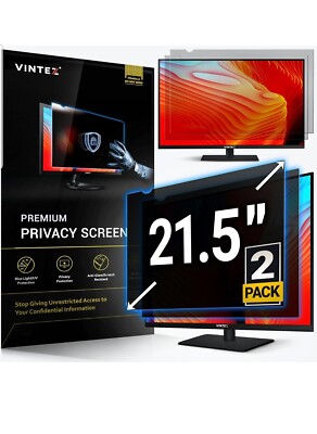 2er-Pack 21,5 Zoll 16:9 Computer Sichtschutz Bildschirm Filter für Breitbildmonitor 