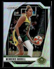 2024 Panini Prizm WNBA #109 Mercedes Russell Silver Prizms Card Seattle Storm