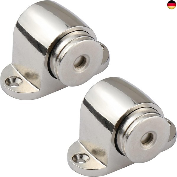 2 StüCk Edelstahl TüRstopper Magnetische TüRstopper Wand TüRhalter Mit Montierte-image