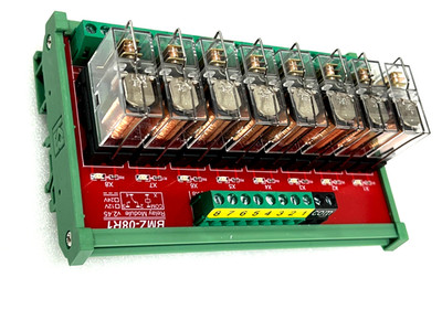 24vdc 8 Channel Relay Module Omron g2r-1 relays SPDT output  DIN Rail Mount