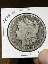 1879-CC Morgan Silver Dollar Key Date VG Details Low Mintage 90% Silver $1 Coin