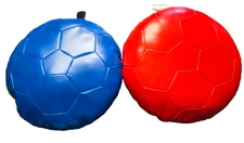 (SET OF 2) Lakeshore Learning Vinyl Soft Seats Red, Blue, Wipe Clean EUC