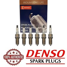Denso Oem Iridium Long Life Spark Plugs Fk20hbr8 3491 Set Of 6 For Lexus Toyota