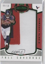2017 Panini Plates & Patches Full Coverage Green 9/10 D'Onta Foreman #FC-16 0c3