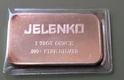 Engelhard 1oz Silver Bar .999 Fine - JELENKO Dental Health Promo - 1500 Minted