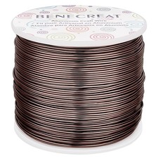9 12 15 18 20 Gauge Brown Aluminum Wire 18 Gauge,492 FT Anodized Craft Making...