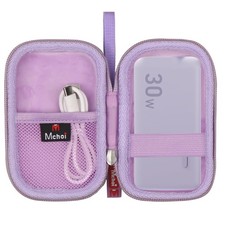 Mchoi Hard Storage case for Anker Power Bank USB C 5.3 3.3 2.3 inches, Purple