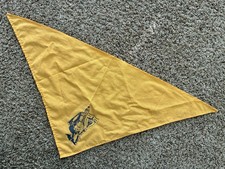Christian Youth Crusaders Yellow Scarf neckerchief with Blue-Vintage