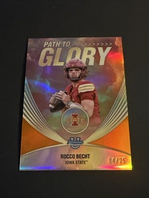 2025 Bowman Chrome U Path To Glory Rocco Becht Orange Refractor/25 Iowa State