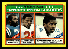 1986 Topps Eugene Daniel/Albert Lewis/Everson Walls #229 Colts/Chiefs/Cowboys