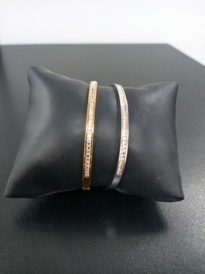 Vermeil Armreif Gold und Silber