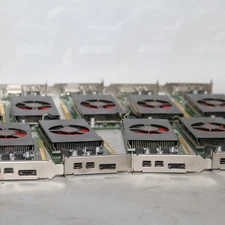 Lot of 9 AMD Radeon RX 550 D091 4GB Dual Mini DP/DP Graphics Cards Untested