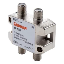 3-Way Coax Cable Splitter Bi-Directional MoCA 5-2300MHz for TV Internet