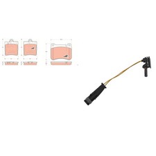 TRW BREMSBEL&Auml;GE VORNE + HINTEN passend f&uuml;r MERCEDES C-KLASSE W203 CLK W209 SLK