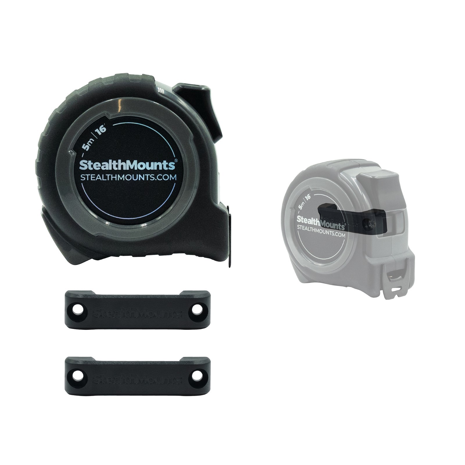 StealthMounts Bench Belt BLACK with 5m Tape Measure