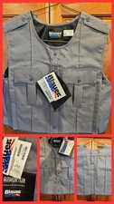NWT Blauer Armorskin 8370 Carrier Cover Vest Grey Side Zip Men  s Size M Reg