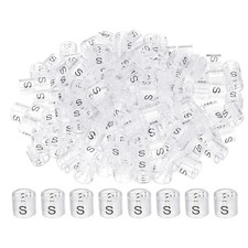 140Pcs Clothes Hanger Markers S Size Tag Fit 3mm Rod Clear,