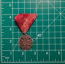 WWI Austro-Hungarian Karl Troop Cross 1916 w/ Original Ribbon –