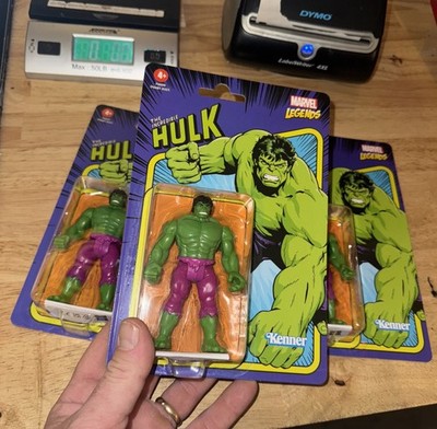 Incredible Hulk LOT Super Hero Marvel Comic x3 Toy Figures Heroes Kenner Hasbro!