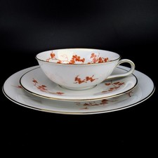 Heinrich porcelain tea set series grace 16585 vine leaves orange Karl Leutner