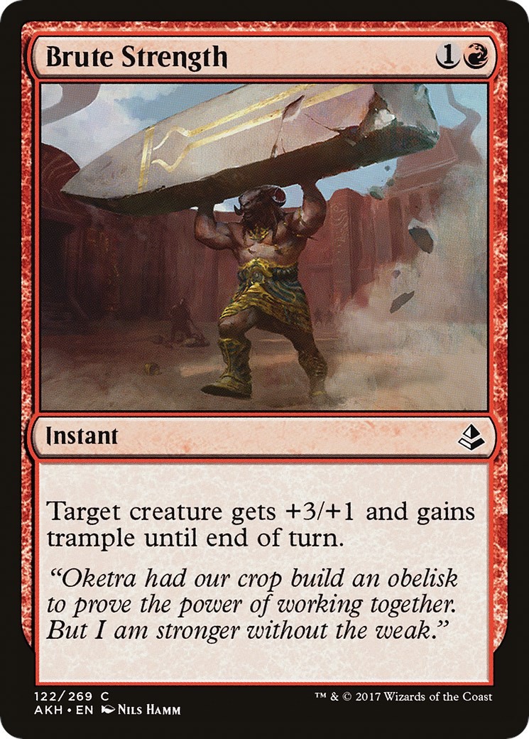 NM - Brute Strength AKH - 122 Amonkhet