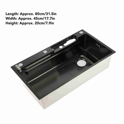 Smart Kitchen Sink Stainless Steel Thickened Large Capacity Digital HALJ