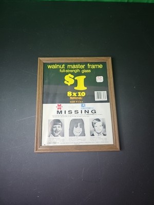 8x10 Inch Walnut Wood Picture Frame With Glass
