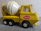 TONKA Yellow Cement Mixer TRUCK With White Drum PRESSED STEEL Vtg Fun