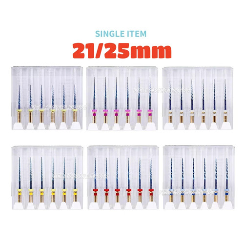 Dentale Endo Rotante File Calore Attivato Conico Oro NITI Uso Motore 21/25mm - Foto 1 di 29