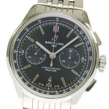 BREITLING Premier B01 AB0118 Chronograph Green Dial Automatic Men's Watch_839422