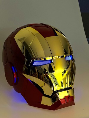 Marvel Avengers Iron Man Helm MK5 2.0 Gold Neu 