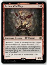 MTG Delina, Wild Mage Adventures in the Forgotten Realms LP Magic The Gathering