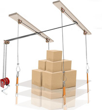 Heavy Duty Overhead Garage Storage Pulley Lift System 300lbs Load Capacity Cei