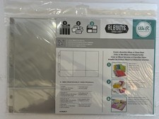 We R Memory Keepers 10-12x8   RING Photo Sleeves 3-4x6  , 3-4x2  Slots Per Page