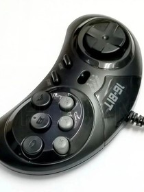 6-Button Wired Game Controller for SEGA Mega Drive, PC & Mac