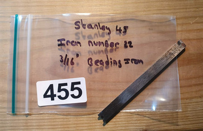 Vintage Stanley 45 Hobel 3/16'' Sickeneisen alte Holzbearbeitung Handwerkzeuge Schneider