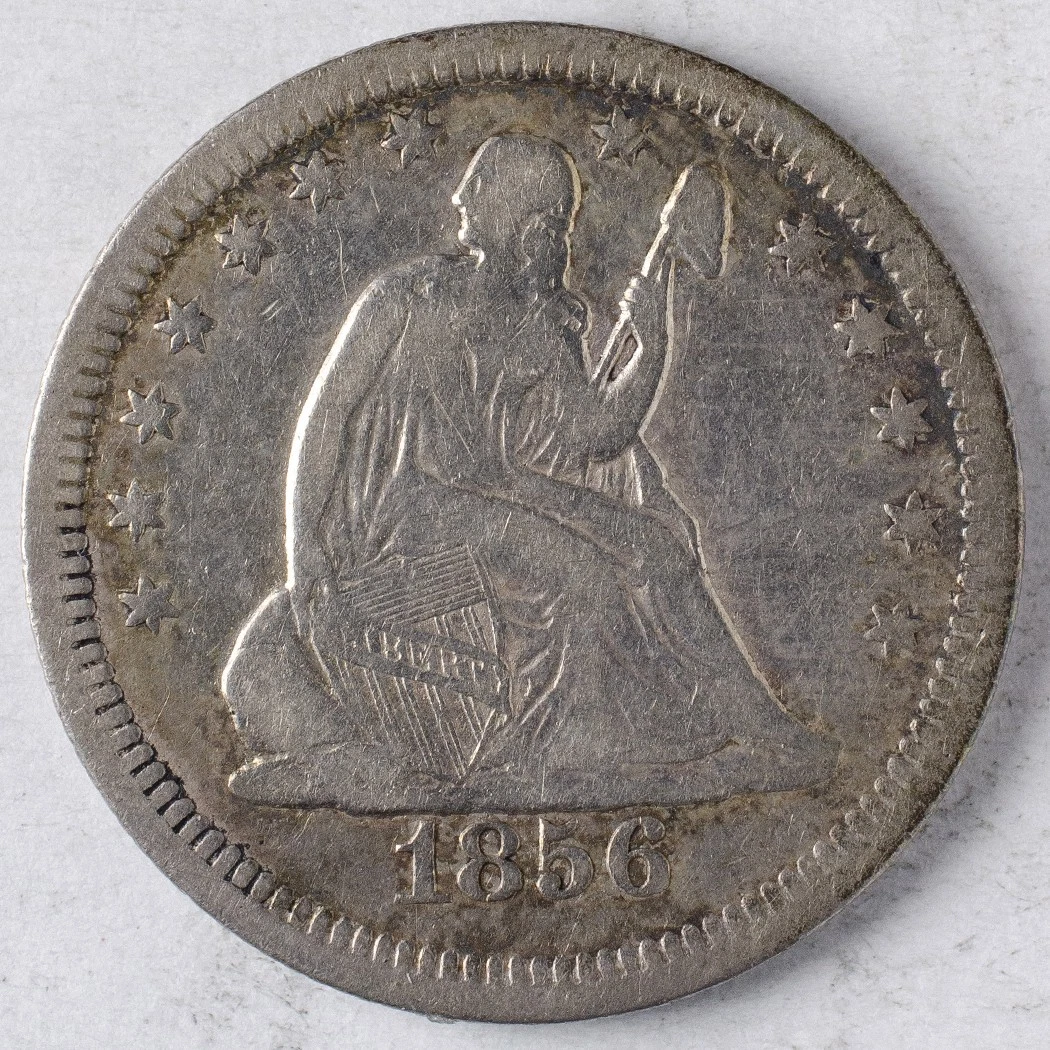 アメリカ合衆国 銀製クォーター6枚 10✖️8枚 シルバー 1856 Year Seated Liberty US Quarters (1838-1891) for sale | eBay