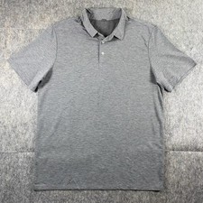 Vuori Golf Polo Shirt Men's Medium/Large Gray Short Sleeve Athleisure Stretch