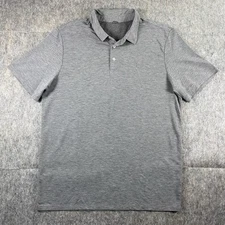 Vuori Golf Polo Shirt Men's Medium/Large Gray Short Sleeve Athleisure Stretch