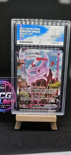Espeon VMAX 270/264 Fusion Strike Secret Rare Pokemon TCG - ACE 10 Gem Mint