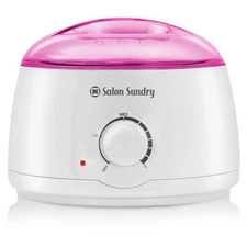 Portable Electric Hot Wax Warmer Machine for Hair Removal - Pink Lid