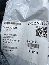 NEW UNOPENED Corning CCH-CP24-A9 Fiber Optic Adapter Panel 12 LC Duplex Lot Of 2