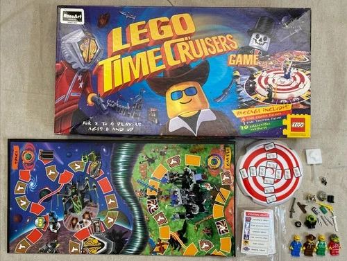 Vintage 1997 LEGO Time Cruisers Board Game by RoseArt w/Figures Incomplete READ