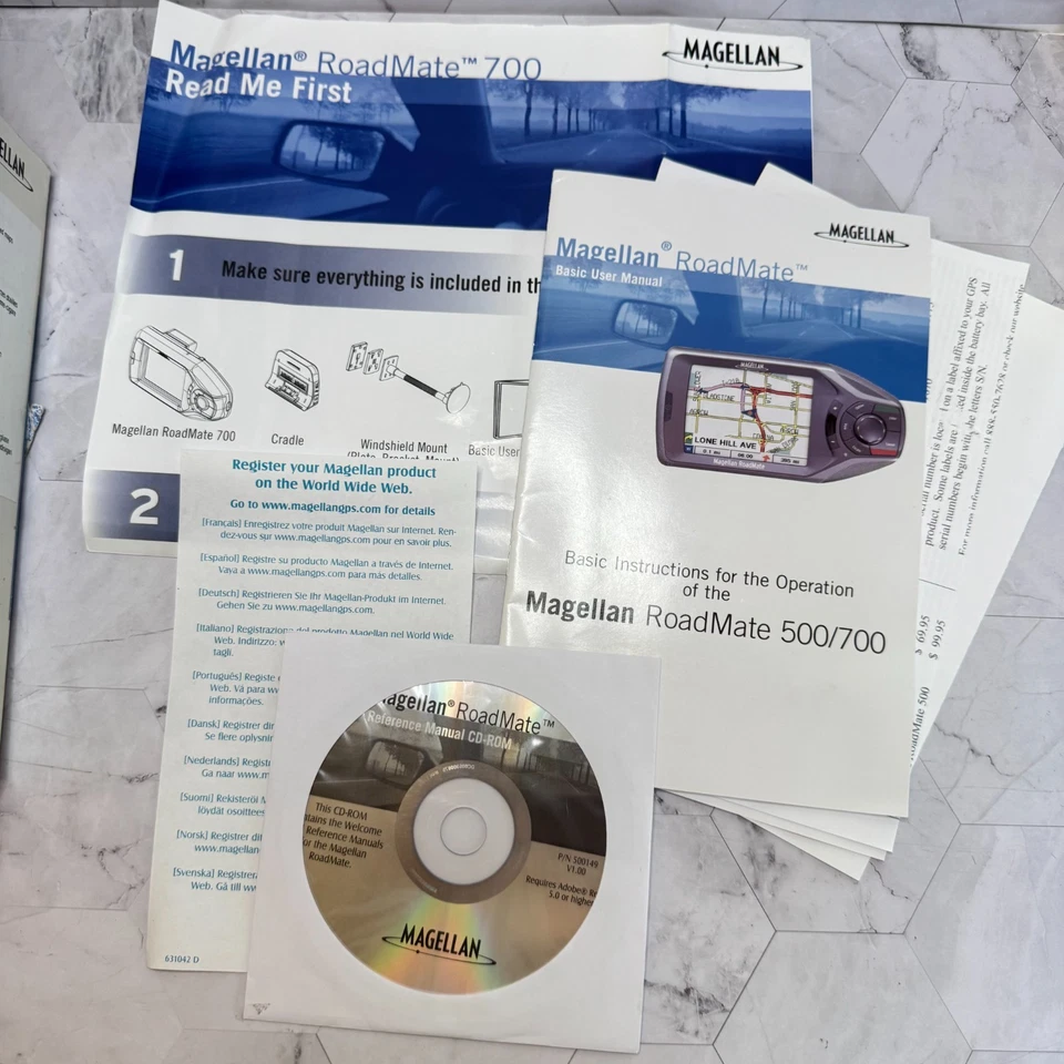 Magellan RoadMate 700 Automotive Car GPS Navigation System Complete in Box EUC - Image 4 of 4