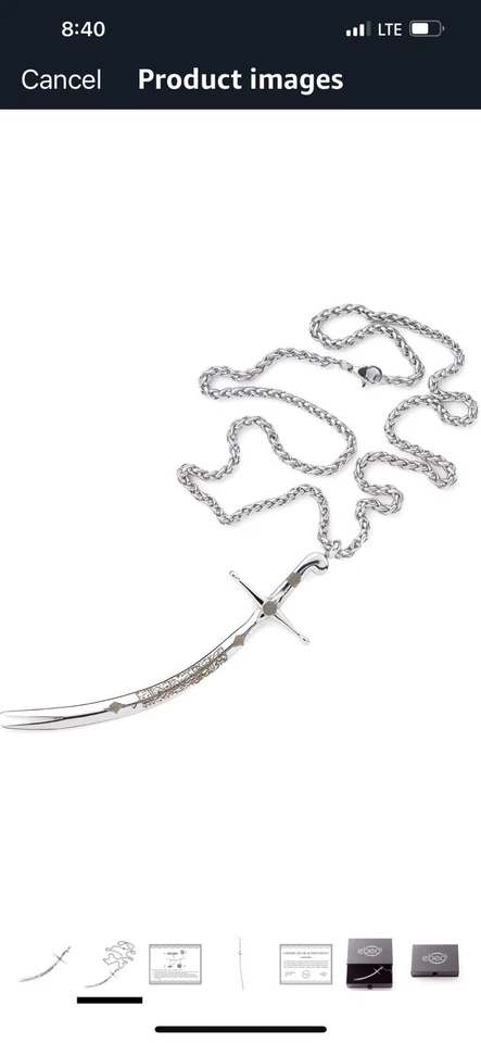 Three Necklaces Lot Deal of Imam Ali Zulfiqar Sword, Limited Time. - Bild 3 von 4
