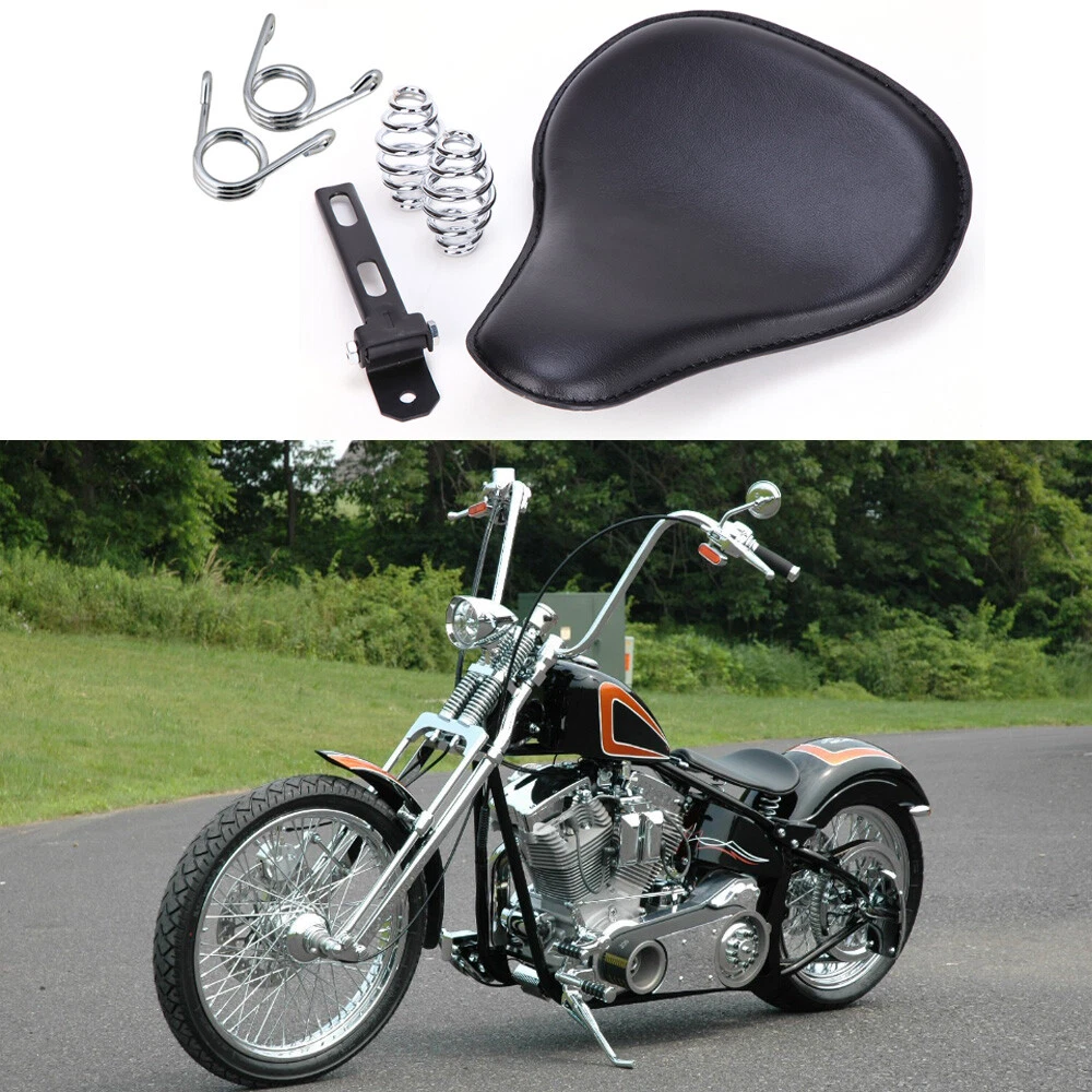 Motorcycle Spring Solo Seat For HarleyDavidson Heritage Springer Softail  Bobber