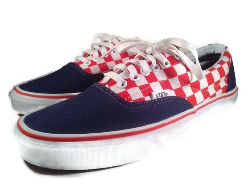 red blue white vans