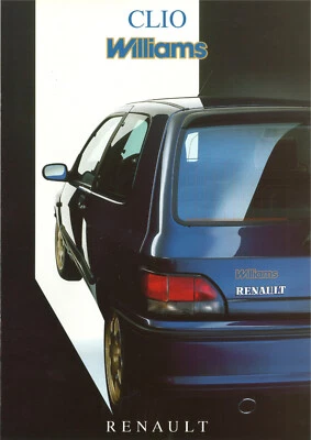 Catalogue prospekt brochure Renault Clio I Williams 1995 CH Fr - 01.1995 - Photo 1/2