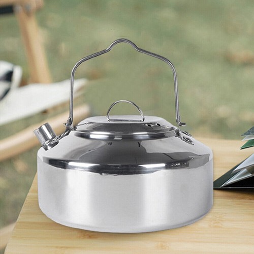 Mini Camping Kettle 1L Water Kettle Lightweight Tea Coffee Pot Outdoor Tableware - Picture 12 of 15