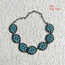 Kids Western Turquoise Adjustable Belt Toddler Children Jeans Waistband